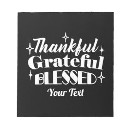 編集可能きらめく感謝祭引用文デザイン ノートパッド