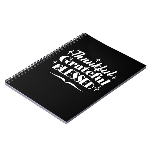 編集可能きらめく感謝祭引用文デザイン ノートブック (左側)