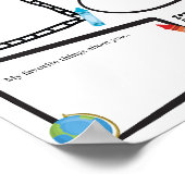 編集可能すべて自分の先生テンプレート ポスター (角)