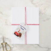 編集可能で印刷可能なデザイン 車のテーマ ギフトタグ (より糸付き)