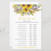 編集可能と彼は彼女が言ったウェディングシャワーゲーム (正面/裏面)