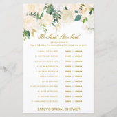 編集可能と彼は彼女が言ったウェディングシャワーゲーム (正面)