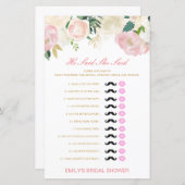 編集可能と彼は彼女が言ったウェディングシャワーゲーム (正面/裏面)