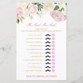 編集可能と彼は彼女が言ったウェディングシャワーゲーム (正面)