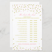 編集可能と彼は彼女が言ったウェディングシャワーゲーム (正面/裏面)