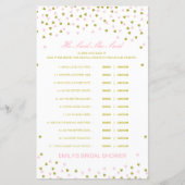 編集可能と彼は彼女が言ったウェディングシャワーゲーム (正面)