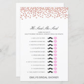 編集可能と彼は彼女が言ったウェディングシャワーゲーム (正面/裏面)