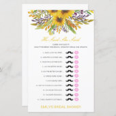 編集可能と彼は彼女が言ったウェディングシャワーゲーム (正面/裏面)