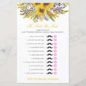 編集可能と彼は彼女が言ったウェディングシャワーゲーム (正面)