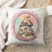 編集可能なかわいい妖精の家 クッション (ブランケット)