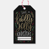 編集可能なすてきカラークリスマスギフトタグを希望 ギフトタグ (正面)