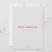 編集可能なアイススケートの誕生日パーティー 招待状 (裏面)