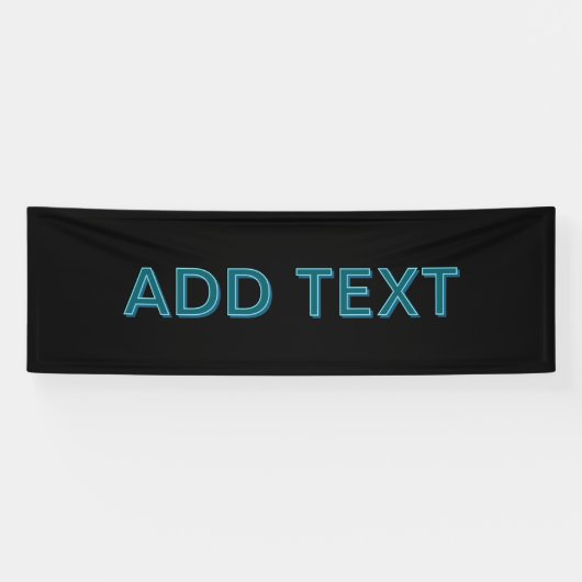 編集可能なアウトラインレタリング（ドロップシャドウ付き） 横断幕 (横)