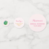 編集可能なアロハ ブライダルシャワーテーブル コンフェッティ (裏面)