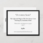 編集可能なアート展示ディスプレイカードアートラベル シーズンカード (正面/裏面)