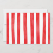 編集可能なイチゴの写真招待状 招待状 (裏面)