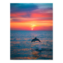 編集可能なイルカのダイビング 縦型ポスター | 海の壁飾り