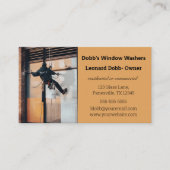 編集可能なウィンドウ洗浄 名刺 (正面)