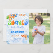 編集可能なウォーターガンフォト招待状 招待状 (正面)