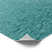 編集可能なウミガメの群れアートポスター ポスター (角)