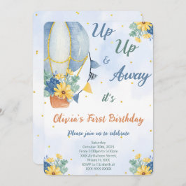 編集可能なエアバルーン招待状 招待状