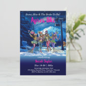 編集可能なエレースキーバチェロレッテテンプレート 招待状 (スタンド正面)