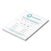 編集可能なエンドドニック次のアポイントメント ノートパッド (回転)