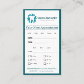 編集可能なエンドドニック次のアポイントメント 名刺 (正面)