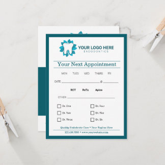 編集可能なエンドドニック次のアポイントメント 招待状