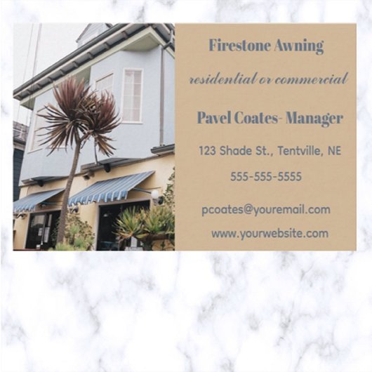 編集可能なオーニング 名刺