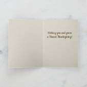 編集可能なオールデンズのプリマス感謝祭の挨拶 カード (内部)