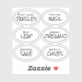 編集可能なカスタムカット楕円スパイスラベル付き縁ど シール (シート)