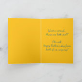 編集可能なカップルおもしろいの父親の日 カード (内部)