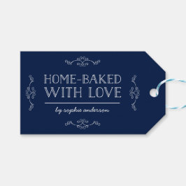 編集可能なカラーが愛焼いたで家庭を飾る ギフトタグ