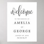 編集可能なカラーとサイズのウェルカムサイン LCC ポスター (正面)