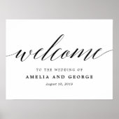 編集可能なカラーとサイズのウェルカムサイン MSC ポスター (正面)