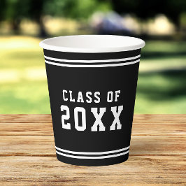 編集可能なカラーの多様性の卒業学年紙 紙コップ