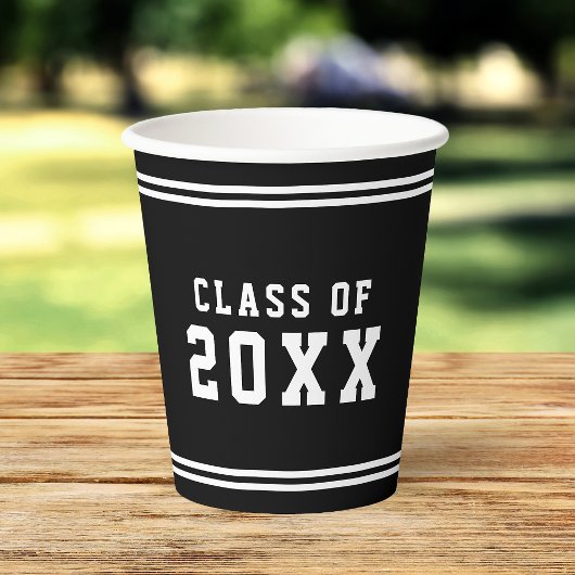 編集可能なカラーの多様性の卒業学年紙 紙コップ