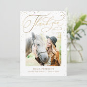 編集可能なカラーの楽しい卒業ありがとう サンキューカード (スタンド正面)