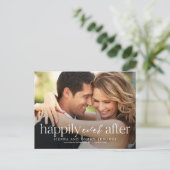 編集可能なカラーの結婚発表後 ポストカード (スタンド正面)