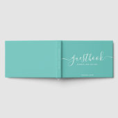 編集可能なカラーカリグラフィバケーションホームまたはレンタル ゲストブック (全面)