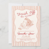 編集可能なカラーハンドラウン市場BSオフ 招待状 (正面)