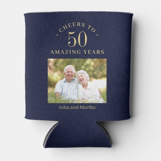 編集可能なカラーパーティの好意の年数 缶クーラー (正面)