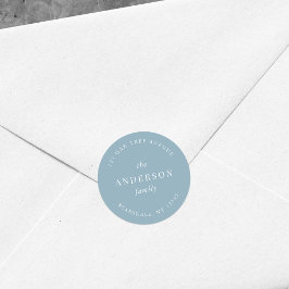 編集可能なカラーファミリー名 返信先住所 モダン ラウンドシール