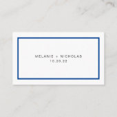 編集可能なカラーフレームの結婚式の出欠確認オンラインカード エンクロージャーカード (裏面)