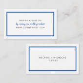 編集可能なカラーフレームの結婚式の出欠確認オンラインカード エンクロージャーカード (正面/裏面)