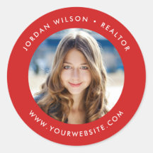 編集可能なカラーモダンラウンド写真の追加