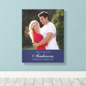 編集可能なカラー名カッシブなファミリ名フォト キャンバスプリント (インサイチュ (ウッドフロア))