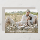 編集可能なカラー結婚の発表 サンキューカード (正面/裏面)