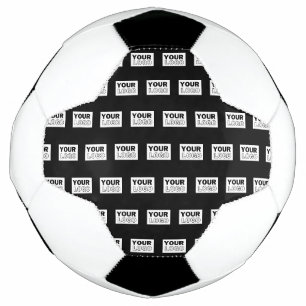 編集可能なカラー背景にロゴやデザインを表示 Your Logo or Design サッカーボール